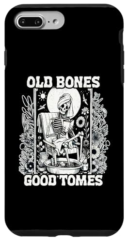 Old Bones Good Tomes Book Lover Bookworm �X�P���g���u�b�N �X�}�z�P�[�X iPhone 7 Plus/8 Plus �p