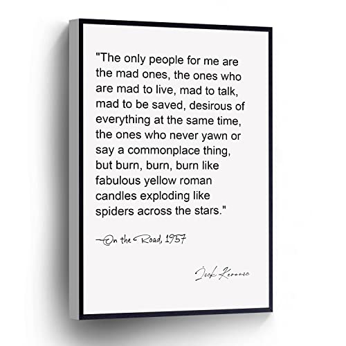 Jack Kerouac Quote Canvas Wall Art 8