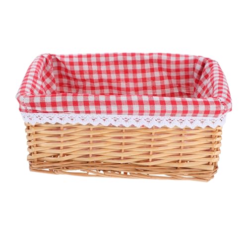 Mobestech Handwoven Wicker Storage Basket with Removable Liner Artisan Made Willow Display Bin for Kitchen and Bathroom Organization Natural Decorative Shelves Basket