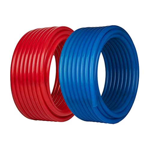 Efield 1/2 Inch 2 X100 Ft Pex-A Pipe/Tubing Blue & Red 200 Ft Length For Potable Water-For Hot/Cold Water-Plumbing Applications, With Free Pipe Cutter #TOP5