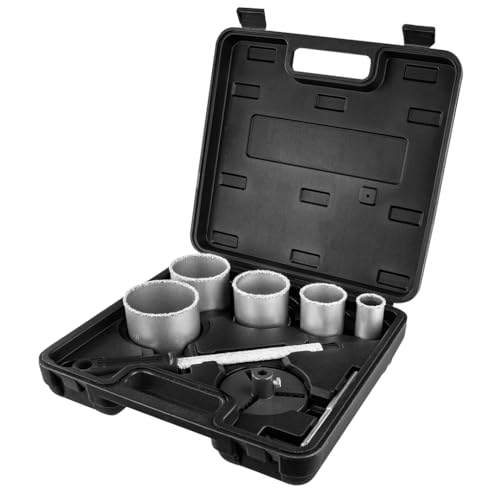 GRAPHITE Scie cloche haute performance – Couronne de forage robuste avec revêtement en carbure de tungstène pour installations dans les matériaux de construction, idéale pour la brique, le béton et
