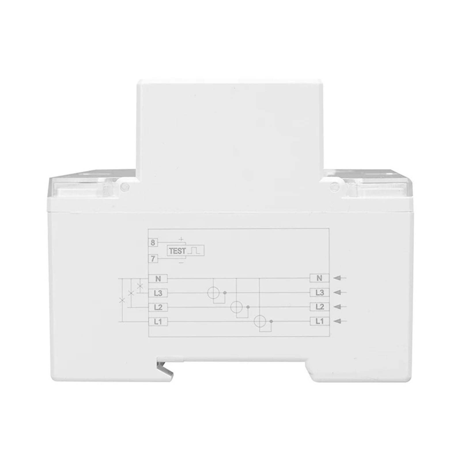 Contador de energía Digital Medidor de Electricidad Digital trifásico de 4 Cables Consumo de energía en kWh Montaje en riel DIN CA 380 V 400 V 100 A 50 Hz(Analog Type)