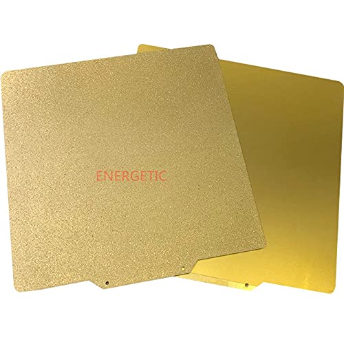 Lysee 3D Printer Parts & Accessories - Energetic Custom 300x250mm QIDI X-Max Powder Coated Sheet,Textured and Smooth PEI Spring Steel Build Plate for 3D Printer Parts - (Size: Textured and Smooth)