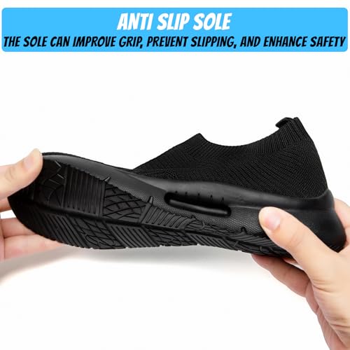 Mens Slip On Walking Shoes Mens Running Shoes Mesh Breathable Tennis Sneakers4