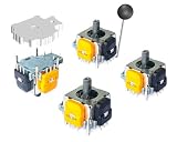ElecGear 4X Hall-Effekt-Joystick + Entlöt-Heizplatte als Ersatz für Xbox 360 Controller, Anti-Drift Control Stick und Lötdraht-Reparaturwerkzeug für kabelgebundene und kabellose X360