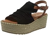 MUSSE & CLOUD DIDIA, Sandalias con cuña Mujer, Black, 38 EU