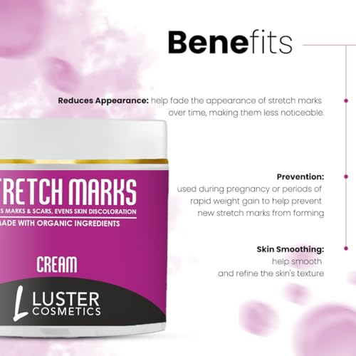 Image of Stretch Marks Cream | Reduces Marks & Scars | Post Pregnancy Marks | Maternity Repair | Enhances Skin Elasticity | Paraben Free -100g