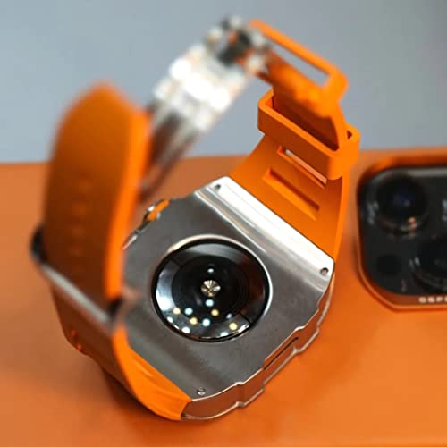 Apple Watch 8 band 7 6 5 SE kit de modification caoutchouc fluor - 7