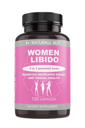 Women Libido - Increase Energy, Mood, Libido, Reduce Dryness - Herbal Complex for Women Health - PMS and Menopause Relief - 120 Capsules (2 Month Supply) - Made in The USA