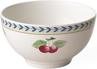 Villeroy & Boch French Garden Fleurence Rice Bowl, 25 oz, Premium Porcelain, White/Multicolored