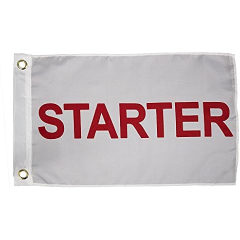 Search 'N Rescue Unisex Starter Flag 12x18 Starter Flag, White, 12"X18" Cover
