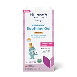 Hyland’s Naturals Baby – Organic Day Oral Soothing Gel, with Chamomile, Calendula, & Fennel, Natural Relief of Oral Discomfort, Irritability & Swelling, Easy-to-Apply, Ages 2 Months & Up, 0.53 Ounce