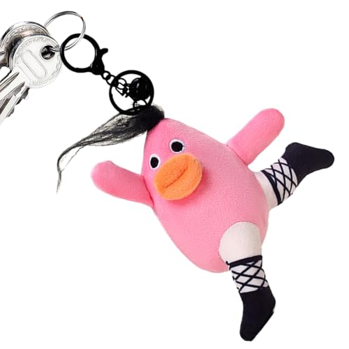 Colgante de muñeca de peluche, colgante de bolsa de coche, muñeco de pelo explosivo de dibujos animados, diseño de labios gruesos, figura de loco para niños y niñas