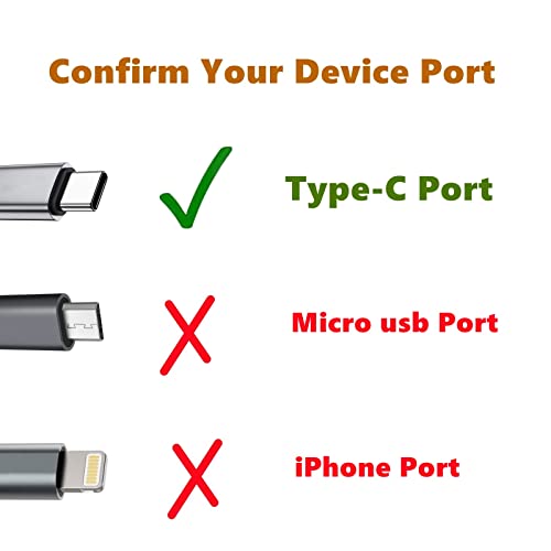 YUNLOVXEE Type USB C Cell Phone Fan for iPhone Series 15, 15 Plus,15 Pro, 15 Pro Max, 16,16 Plus, 16 Pro, 16 Pro Max, for Samsung Galaxy S Series, A1/A2/A3/A5 Series, M1/M3/M5, Note Serie (Color x4) by YUNLOVXEE - Image 2