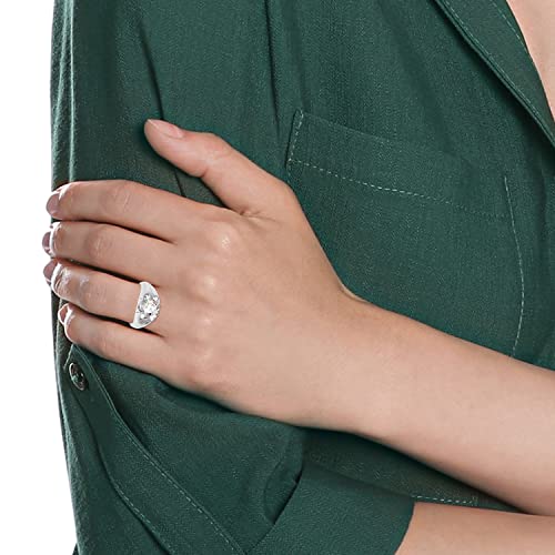 Men's Fine Jewelry .925 Sterling Silver 4.0 Carat White Cubic Zirconia Bold Solitaire Statement Ring2