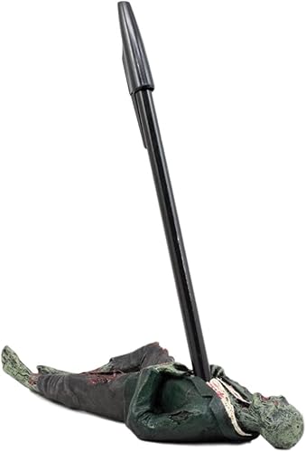 Miniatura 5 de Ebros Gift Walking Dead Zombie Walker Hunter Empaled Zombie Pen Holder Figurine 6.75 pulgadas de largo escritorio de oficina Zombies Apocalypse