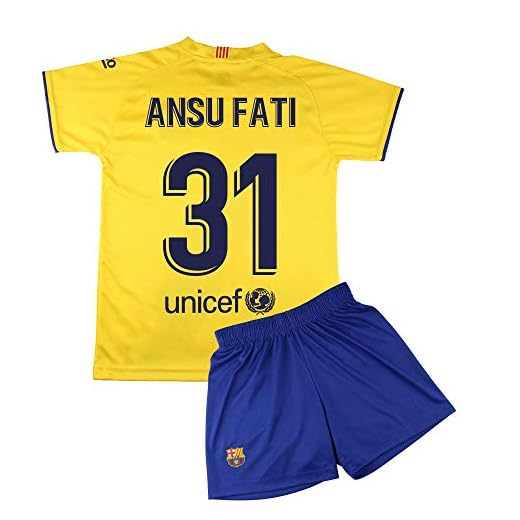 Champion's City Kit Camiseta y Pantalón Infantil Segunda Equipación - FC Barcelona - Réplica Autorizada - Jugadores