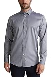 ESPRIT Collection 080EO2F301 Hemd, Herren, Blau 35/36 EU