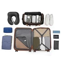 KONO Hartschalekoffer Set 4 Teilig TSA Schloss Ryanair Reisetasche 40x30x20 – Ansicht 5