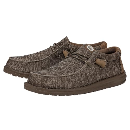 Image of HEYDUDE Men's Wally Sport Knit Slip On Loafer | Woven Knit Upper