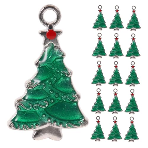 Pendentifs sapin émail pour colliers et bracelets avec attaches faciles