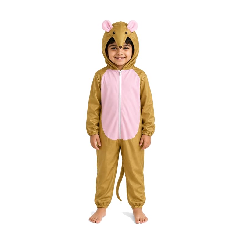 Image of Animal Costume for Kids | Plush Fancy Dress Costume for Boys & Girls |School Fancy Dress, Annual Day, Jungle Theme, Role Play, Halloween & Birthday Party