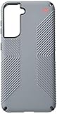 Speck Products Presidio2 Grip Samsung Galaxy S21 5G Case, Graphite Grey/Black/Bold Red