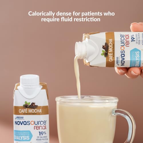 Image of Nestle Novasource Renal Nutritionally Complete Formula Cafe Mocha Flavor 8 oz Carton 24 Ct