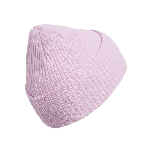 Bonnet adidas femme à grand revers réglable maille douce coloris lilas et gris - 4