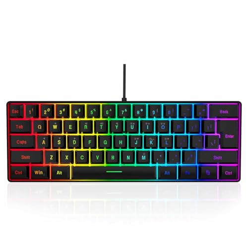 Teclado y ratón gaming USB de 6400 dpi con teclas multimedia para PC 5