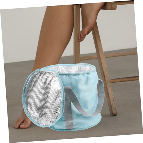 Bañera portátil plegable para pies con asa para llevar miniatura 7