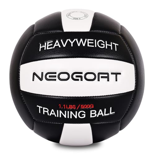 1.1LBS Weighted Heavy Volleyball For Setters Serve Trainer Setter Weighted Volleyball Training Equipment Size 5 Soft PU Leather, Durable for in&Outdoor Training, Perfect for Setting, Rebounders