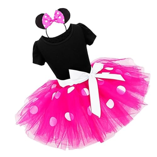 ECOMISTIQ®Princess Skirt Point Patterned Children's Dress 90-130cm 90cm Rose red|Clothing Shoes & Accessories|Kids Clothing Shoes & Accs|Girls Clothing (Sizes 4 & Up)|Outfits & Sets Deal