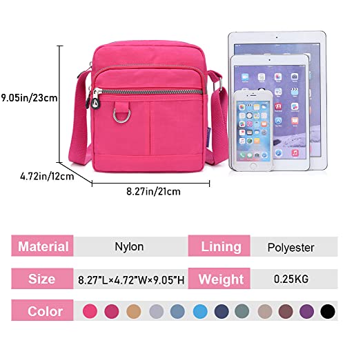 Crossbody Bag Purse For Women Nylon Waterproof Shoulder Handbags Casual Travel Messenger Bag Lightweight Pocketbooks2