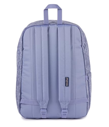 Image of JanSport Superbreak Plus FX Backpack - Work, Travel, or Laptop Bag with Water Bottle Pocket - Surreal Corduroy Lavender Ash