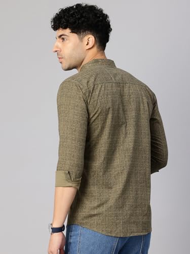 Image of Majestic Man Stylish Geomatric Print Casual Shirt - Pure Cotton| Full Sleeve | Trendy & Comfortable