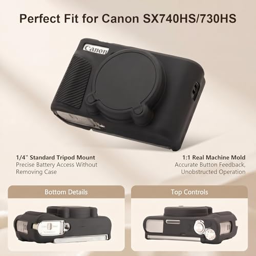 Funda de Silicona para Cámara Canon SX740 miniatura 5