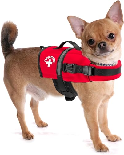 Paws Aboard Red Neoprene Life Jacket, Dog or Cat...