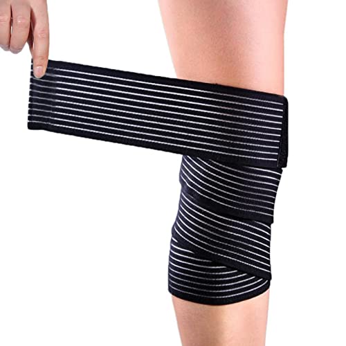Protector de Rodillera, Envoltura de Compresión de Rodilla Soporte de Rodilla Elástico de Alta Elasticidad para Baloncesto Voleibol para Caminar para Correr