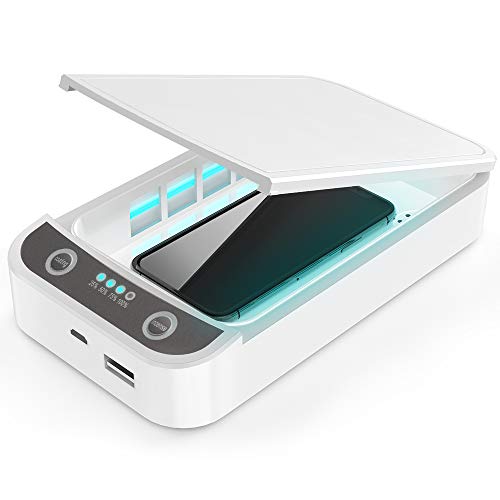 Caja esterilizadora UV, desinfectante de teléfono UV, inalámbrico, d