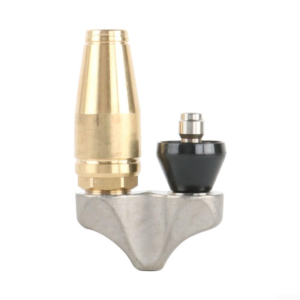 Ugello inverso Turbo in acciaio inossidabile per scarico fognario getto ad alta pressione 3000 PSI Costruzione in rame Quick Connect Adatto per idropulitrice standard