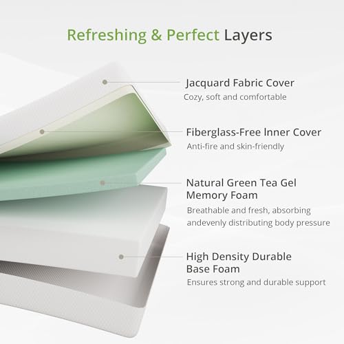 EGOHOME 8-Inch Cooling Memory Foam Twin Mattress - Image 4