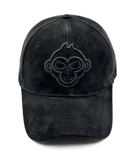 Image of Pure Leather Cap for Mens and Womens Adjustable Cap Cap Pure Suede Leather Cap