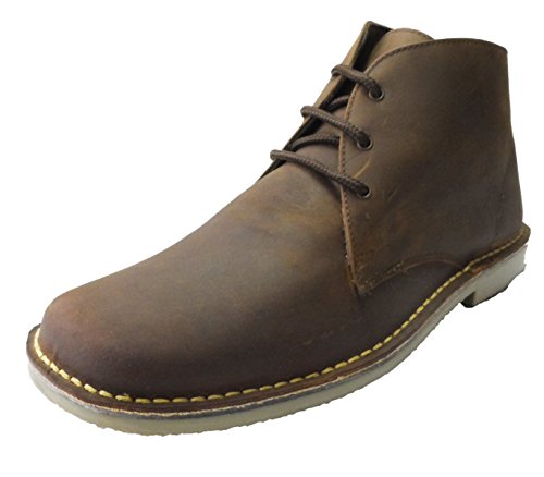 Roamer Mens Retro Round Toe Desert Boots (10 UK, Waxy Brown)