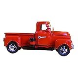 Camion vintage - le camion peut être chargé de noël, comme des livres de noël, des bonbons de noël, etc., ornement d'art en fer vintage