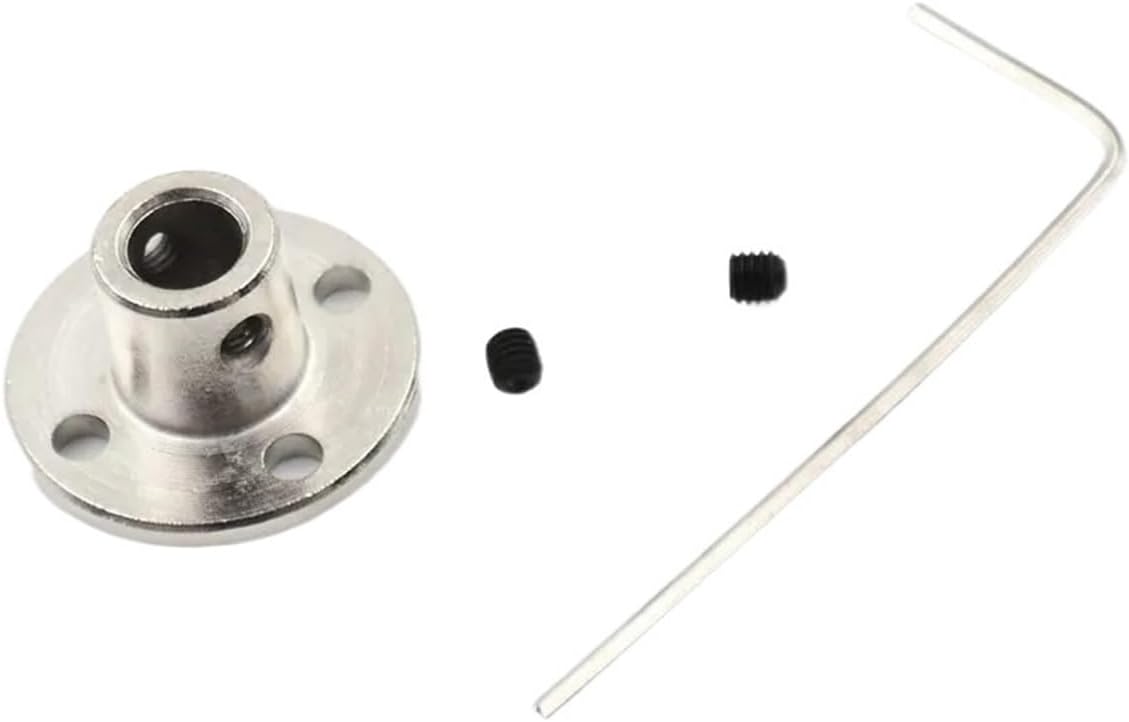 Flange Coupling Connector, Rigid Flange Coupling For Motor Guide Shaft With Multiple Bore Sizes(6mm)