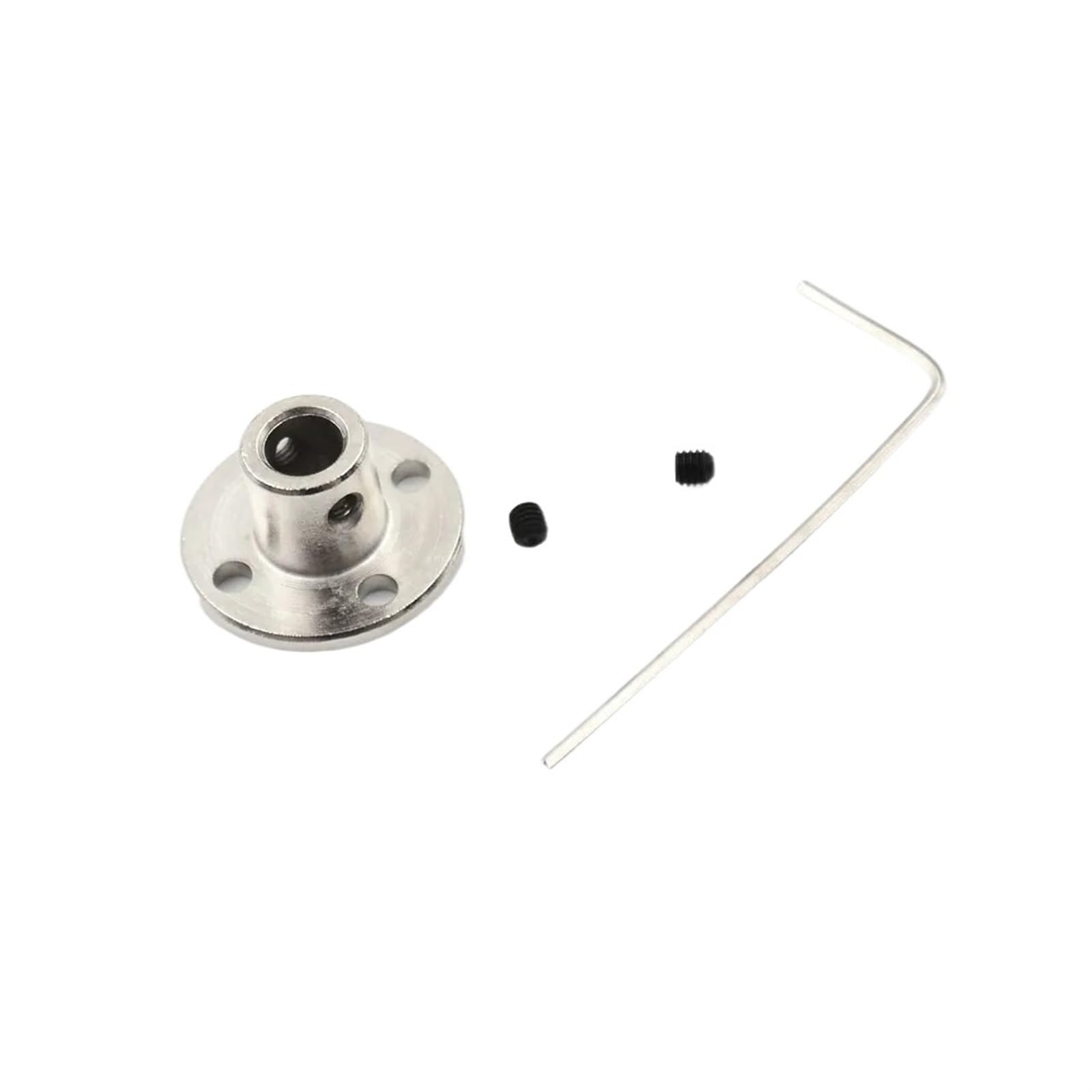 WEKONUMEX Flange Shaft Coupling, Flange Coupling Connector Rigid For Motor Guide Shaft 45 Steel Multiple Bore Sizes 3-14mm(10mm)