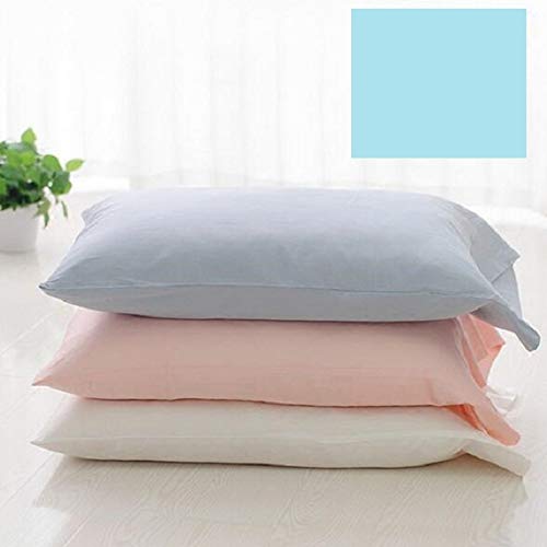 2 X Super King Size Pillow Cases (PAIR) Hotel Quality 260 Thread Count (19" x 36") (Duck Egg Ble)