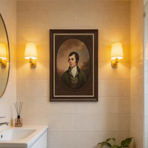 Portrait Robert Burns affiche pour décorer un bureau d'écrivain