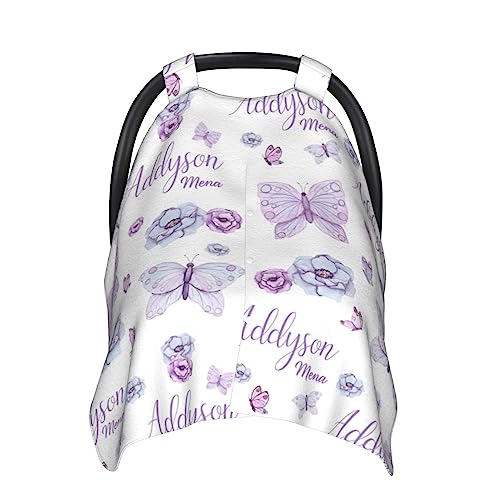 Personalized Butterfly Car Seat Canopy